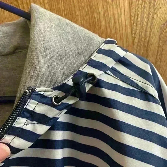 Charles River Apparel Women’s Size XXL Chatham Anorak Striped Navy White Jacket - Picture 11 of 14